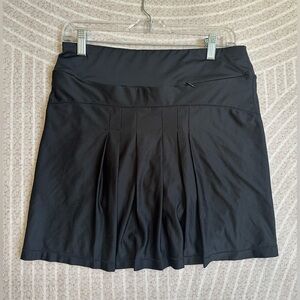 Peter Millar Skirt Skort Pleated Black Golf Tennis Athletic Women Stretch Small